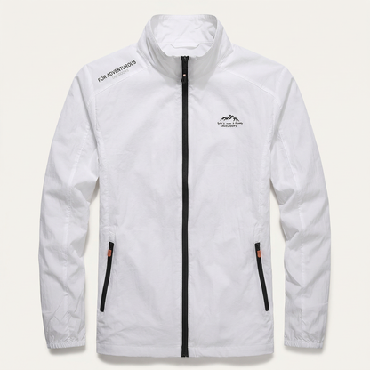 Men’s Lightweight Jacket – Zip-Front Design with Stand Collar