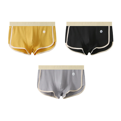 Men's Briefs 3-Pack - Ultra-Soft Cotton Underwear with Breathable Mesh Support 3