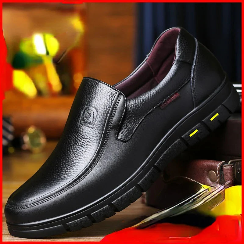 Mens Genuine Leather Casual Shoes | Comfortable Breathable Loafers 2