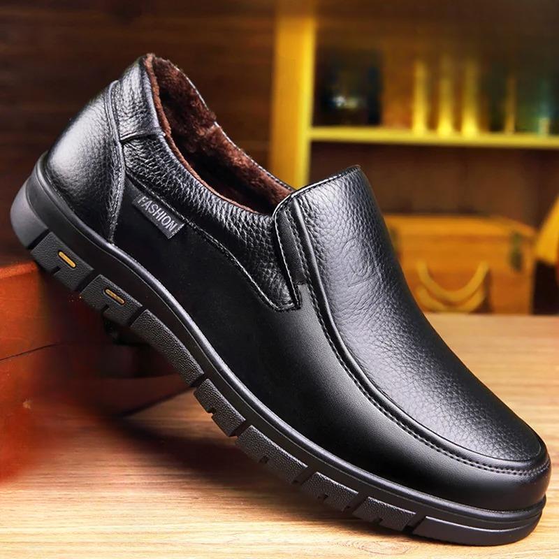 Mens Genuine Leather Casual Shoes | Comfortable Breathable Loafers 6