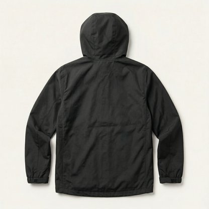 Men’s Hooded Windbreaker Jacket – Zip-Front Design