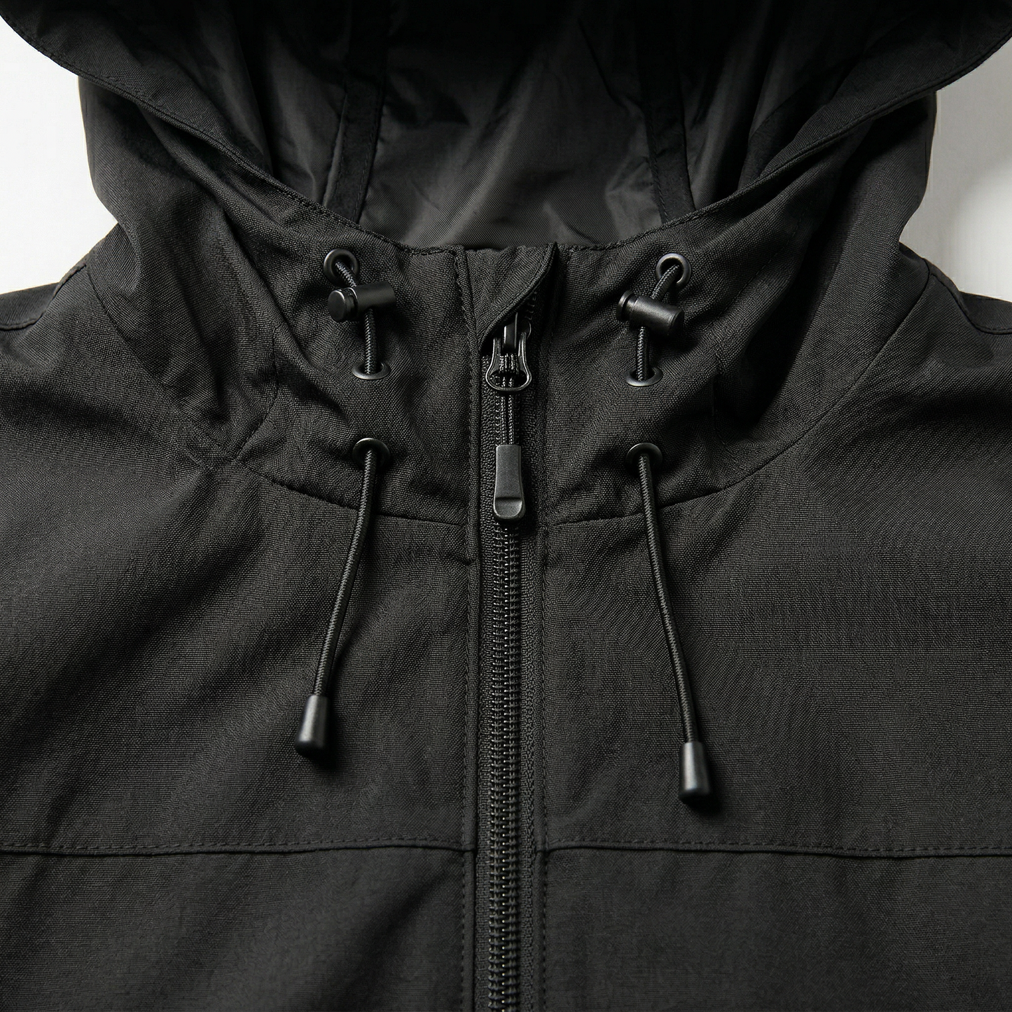 Men’s Hooded Windbreaker Jacket – Zip-Front Design