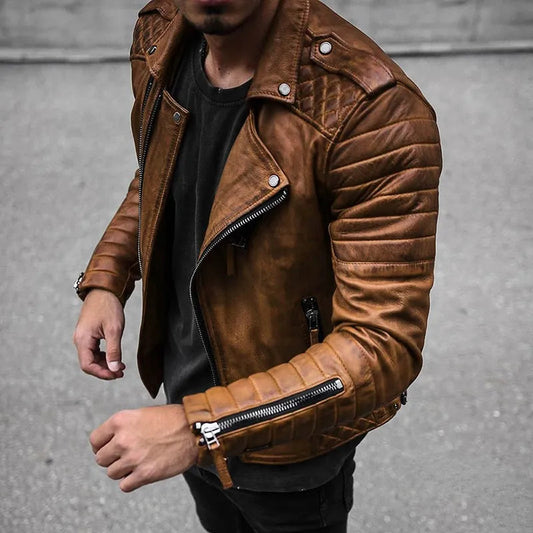 Fox | Men’s Trendy Zip-Up Moto Jacket