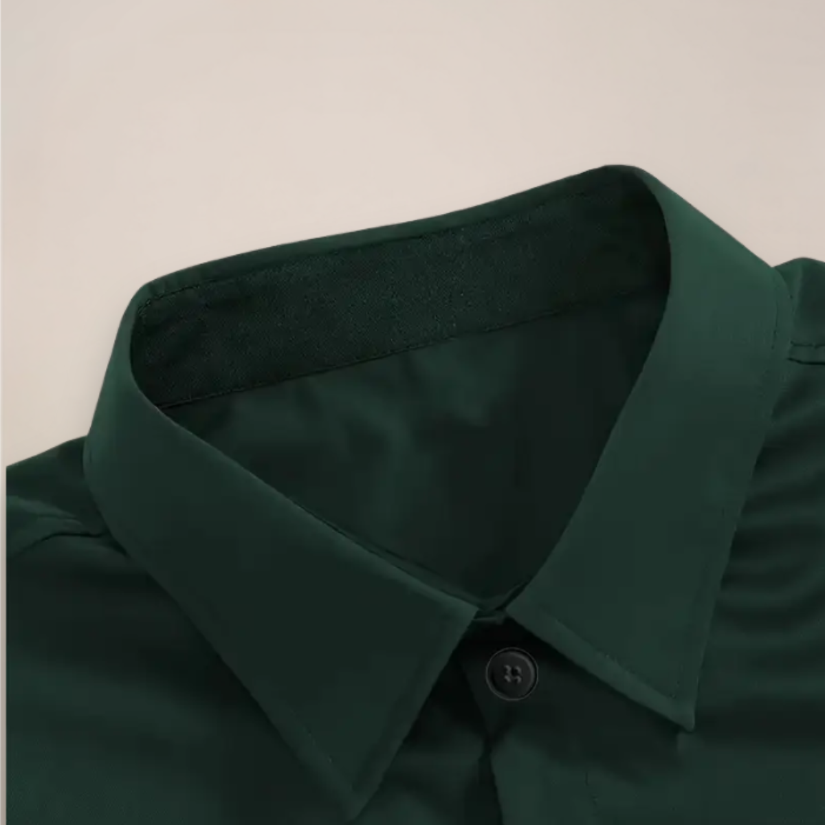 Men's Slim Fit Silk Satin Formal Dress Shirt