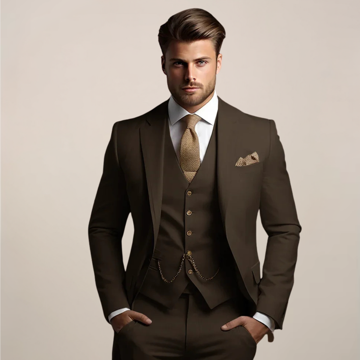 Glen | Men Spring Formal Three-Piece Suit