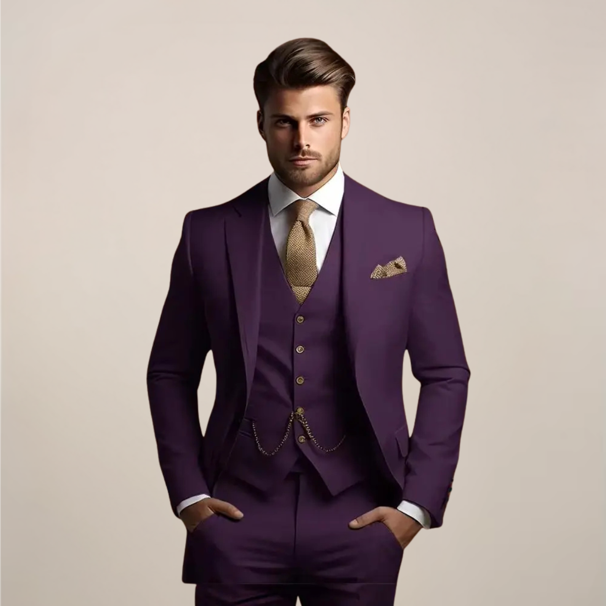 Glen | Men Spring Formal Three-Piece Suit