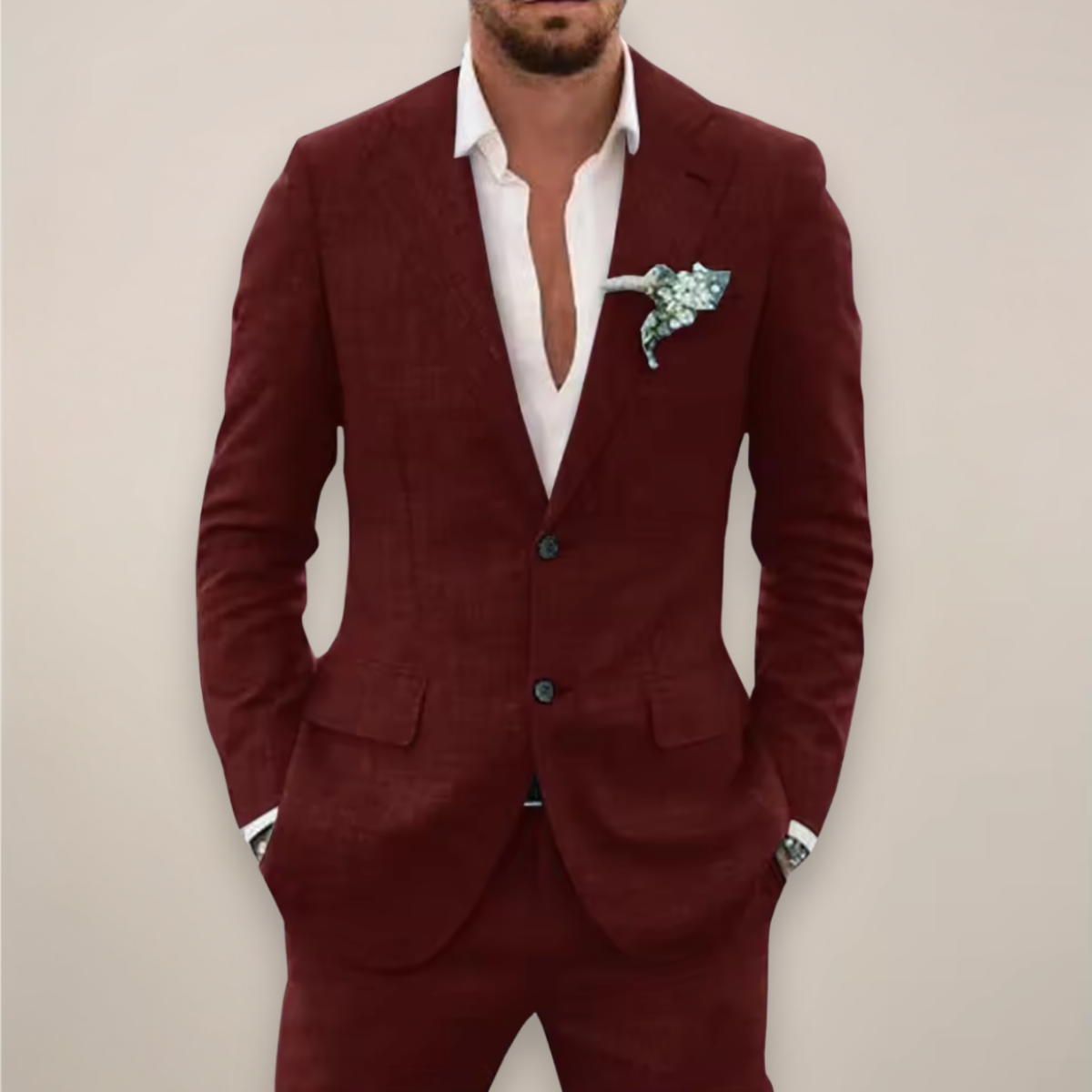 Frederick | Men Spring Notch Lapel Suit Set