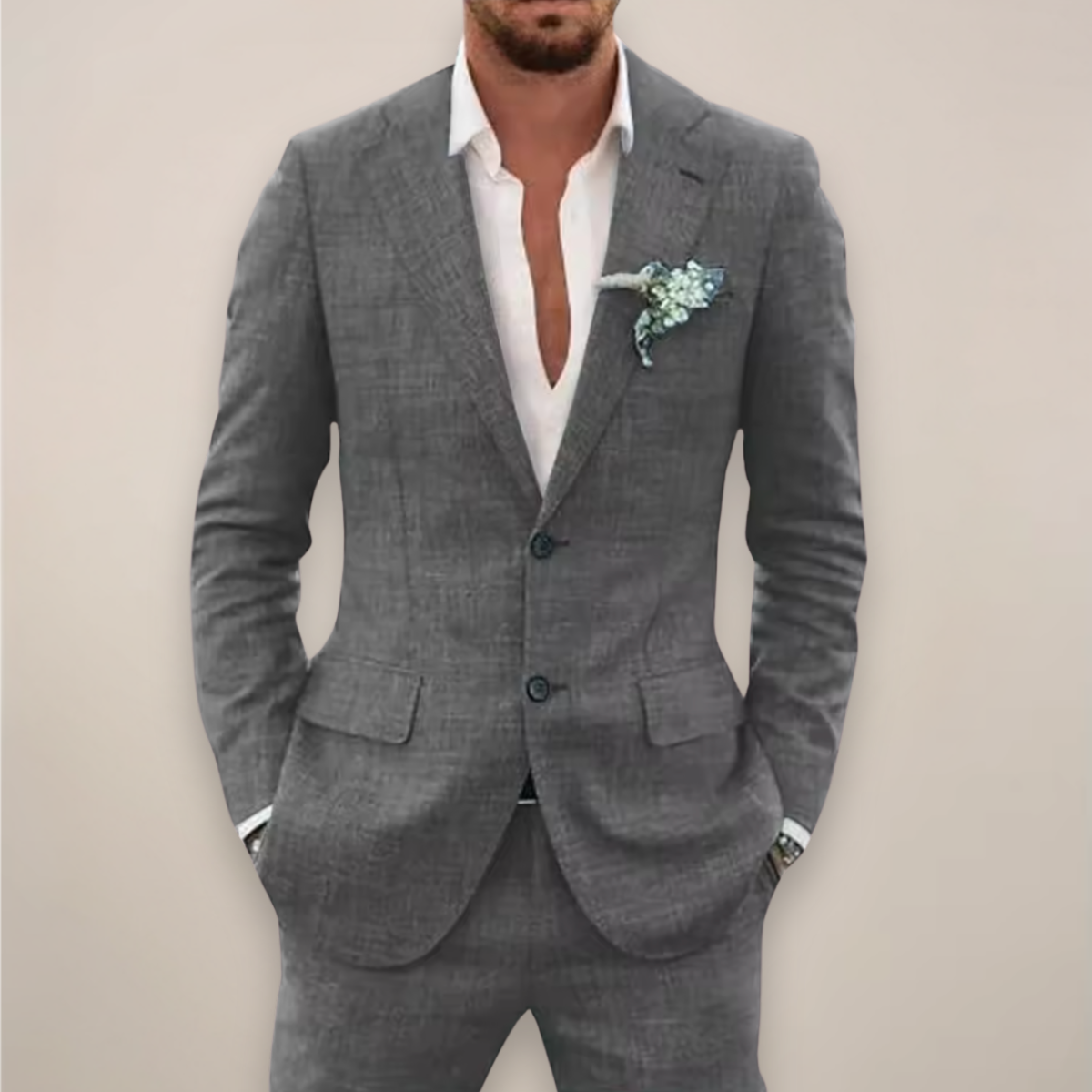 Frederick | Men Spring Notch Lapel Suit Set