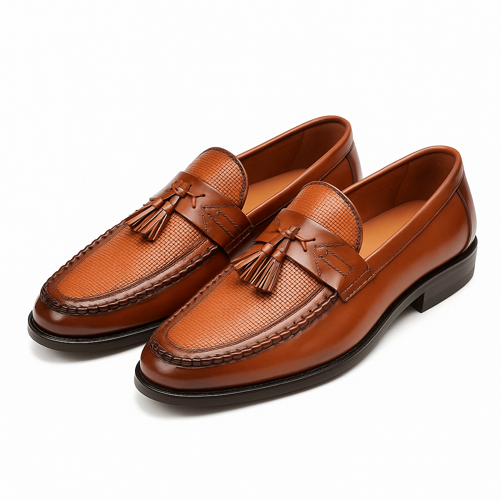 Men’s Woven Tassel Loafers – Classic Slip-On Elegance