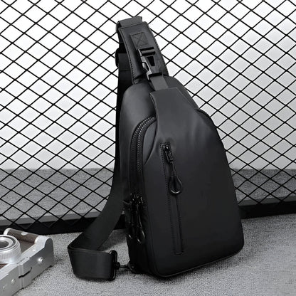 MetroFlex Crossbody Bag - Justerbar Cross Body Bag för Män - Moderiktig Crossbody Bag Svart