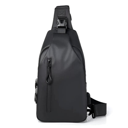 MetroFlex Crossbody Bag - Justerbar Cross Body Bag för Män - Moderiktig Crossbody Bag Svart