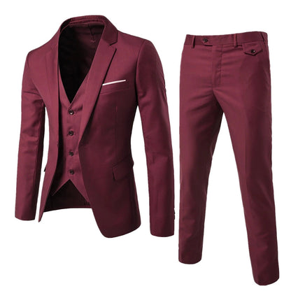 Men's 3-Piece Slim Fit Suit