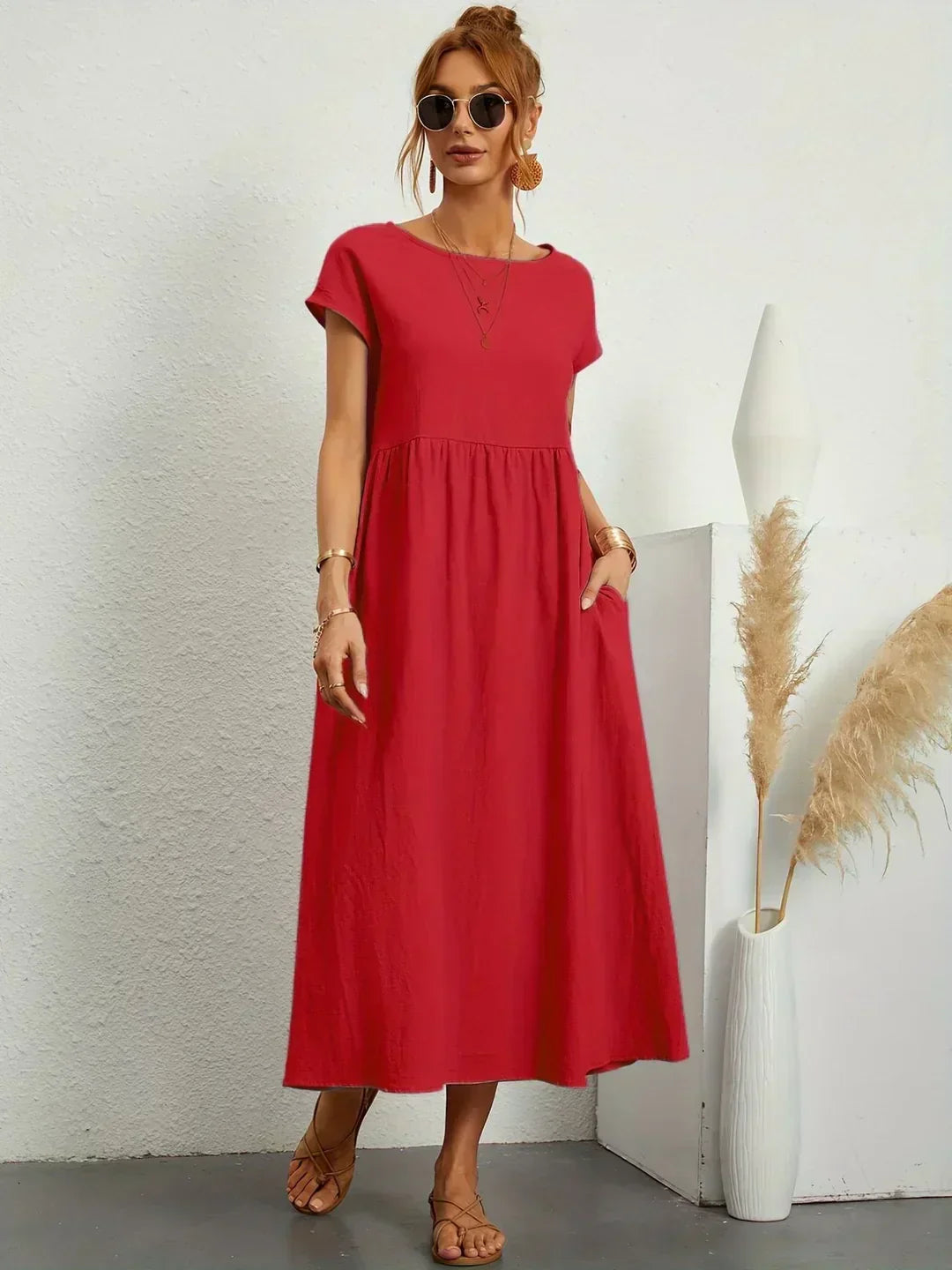 Gabrielle™ — Elegants plūstošs midi kleita