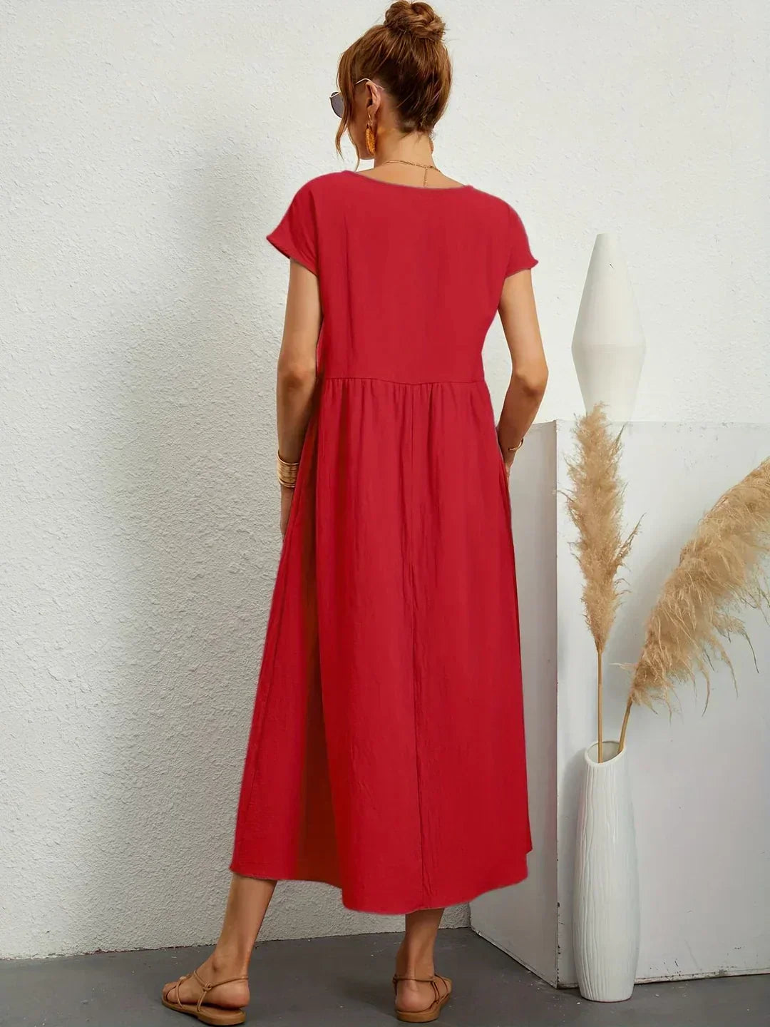 Gabrielle™ — Laisvai krintanti midi suknelė, nesenstanti elegancija