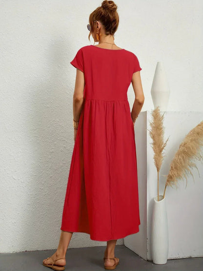 Gabrielle™ — Laisvai krintanti midi suknelė, nesenstanti elegancija