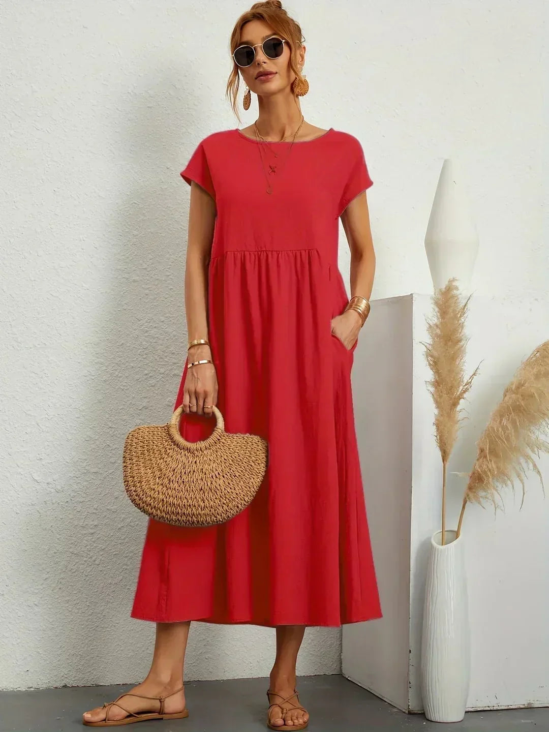 Gabrielle™ — Elegants plūstošs midi kleita