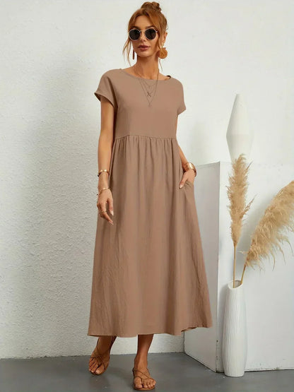 Gabrielle™ — Laisvai krintanti midi suknelė, nesenstanti elegancija