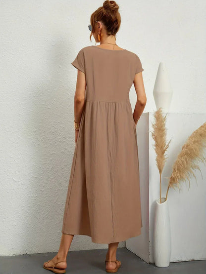 Gabrielle | Timeless Elegance Fluid Midi Dress