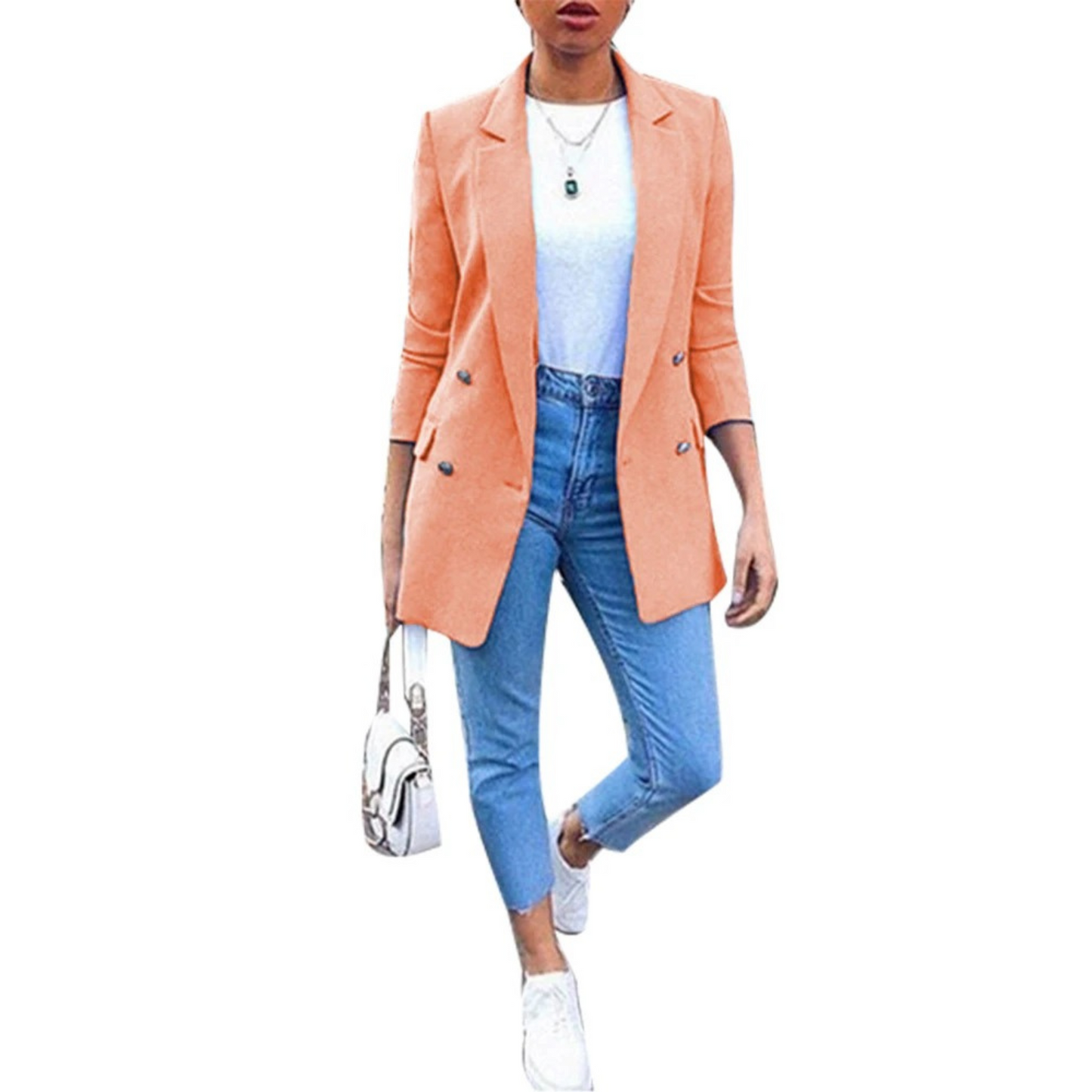 Stijlvolle Halflange Damesblazer - Ava