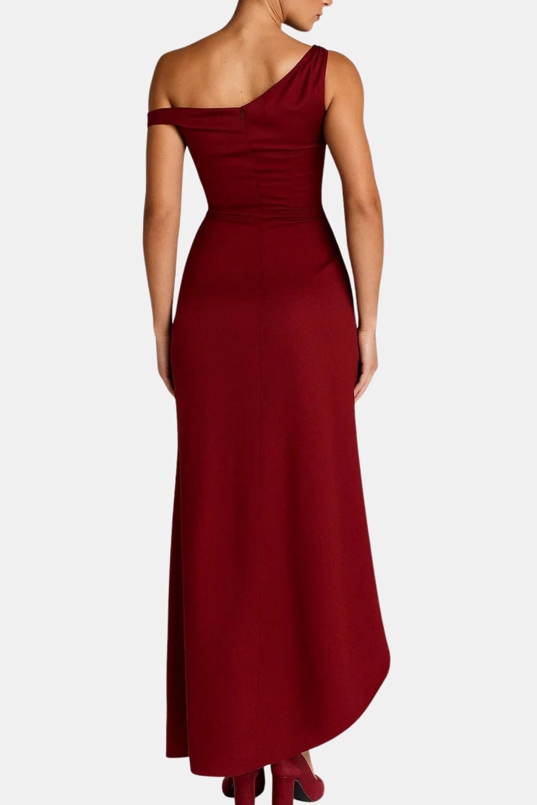 Milana – Elegant One-Shoulder Maxi Dress with Split