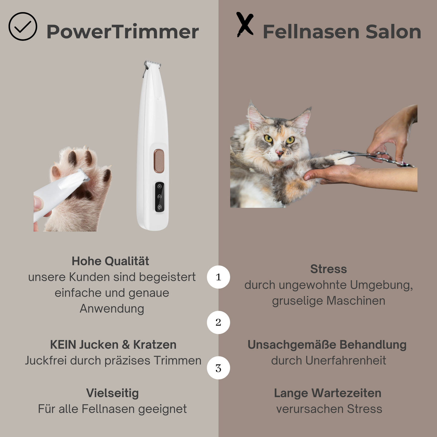 PowerTrimmer für Fellnasen
