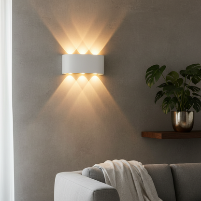 Modern Wall Sconce with Up Down LED Beams