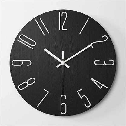 Elegante Wanduhr mit 3D-Schwimmzahlen – Geräuscharme Quartz-Technologie