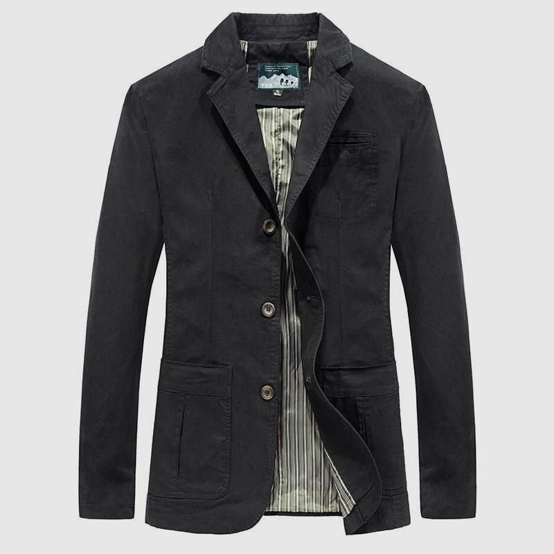 Moderne Blazerjacke für Herren mit Knopfverschluss | Lässiger Stil für Alltag und Büro 1