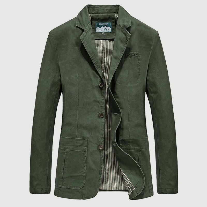 Moderne Blazerjacke für Herren mit Knopfverschluss | Lässiger Stil für Alltag und Büro 2