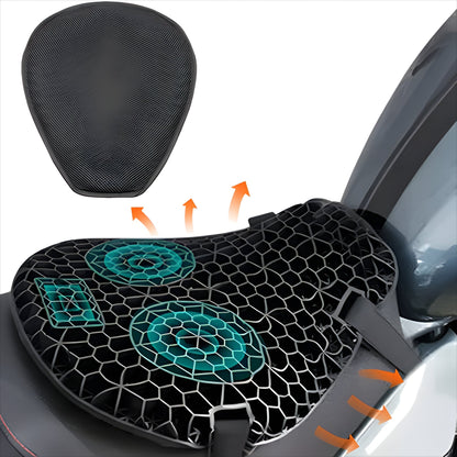 MEELANO Motorcykel Gel Sædepude Til Langdistanceture Kronbladsformede Design Åndbar