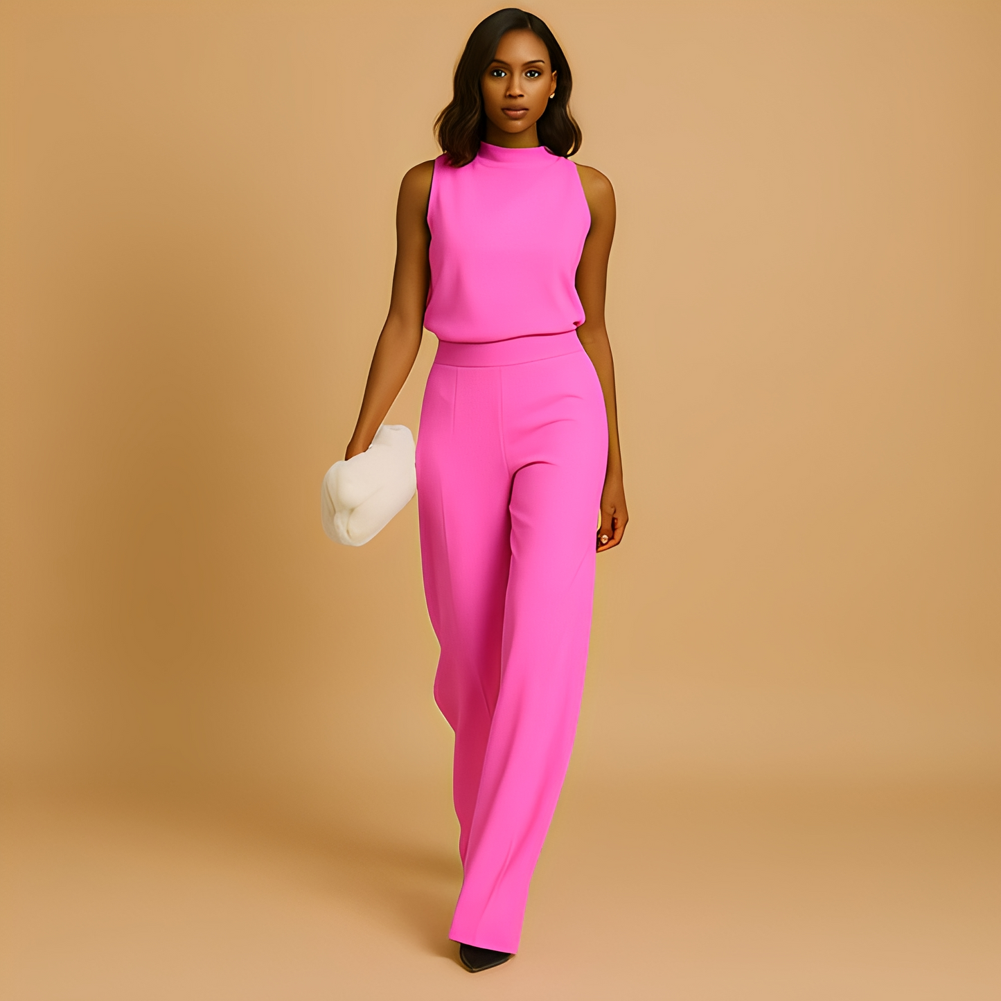 Mouwloze Tweedelige Broekset | Elegante Outfit Dames 2