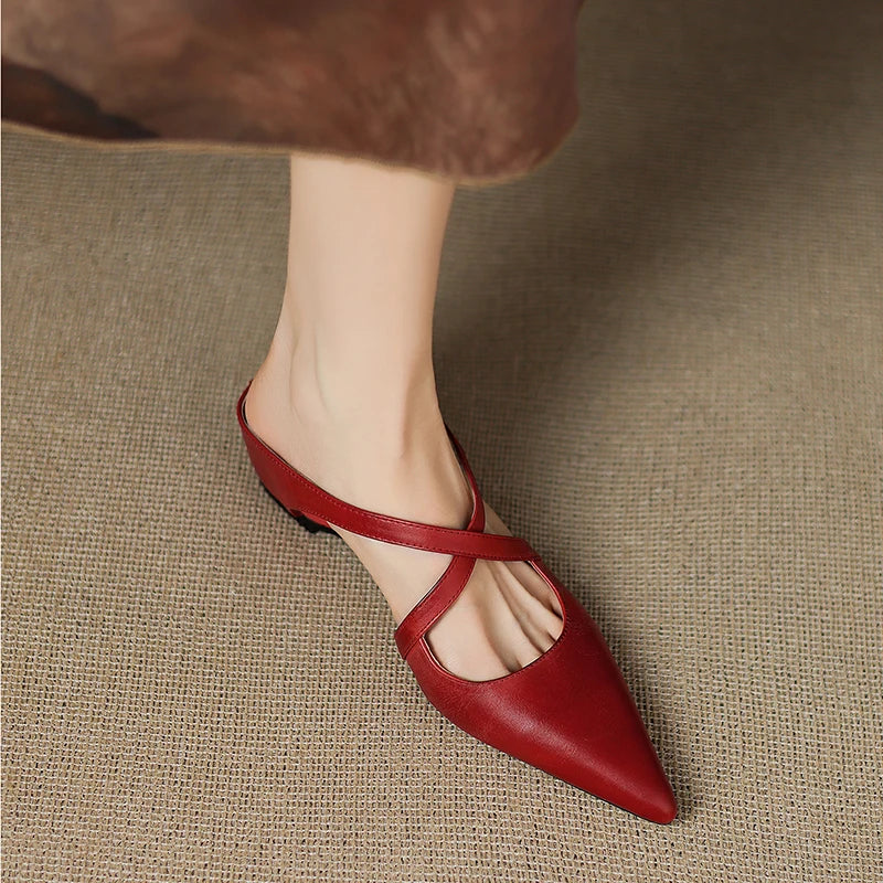 Mules Donna | Cinturino Incrociato & Design a Punta Chic