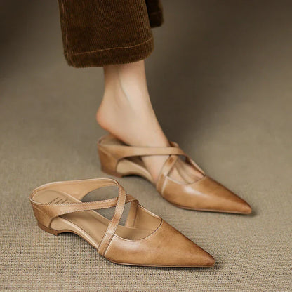 Mules Donna | Cinturino Incrociato & Design a Punta Chic