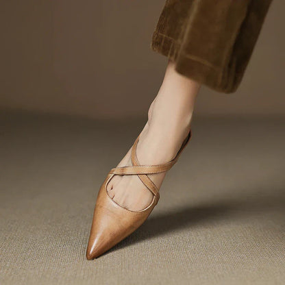 Mules Donna | Cinturino Incrociato & Design a Punta Chic