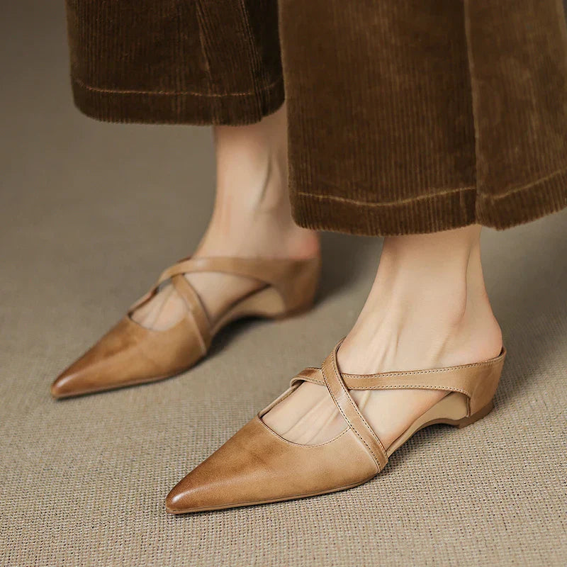 Mules Donna | Cinturino Incrociato & Design a Punta Chic