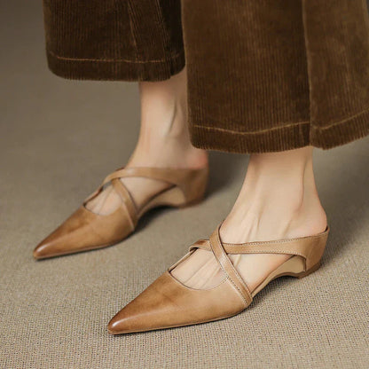 Mules Donna | Cinturino Incrociato & Design a Punta Chic