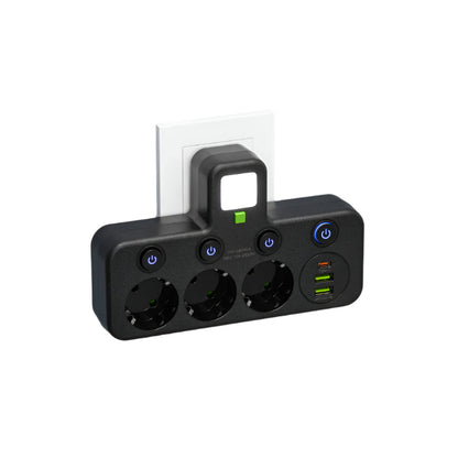 Smart Strømskinne med USB & Type-C for Effektiv Opladning