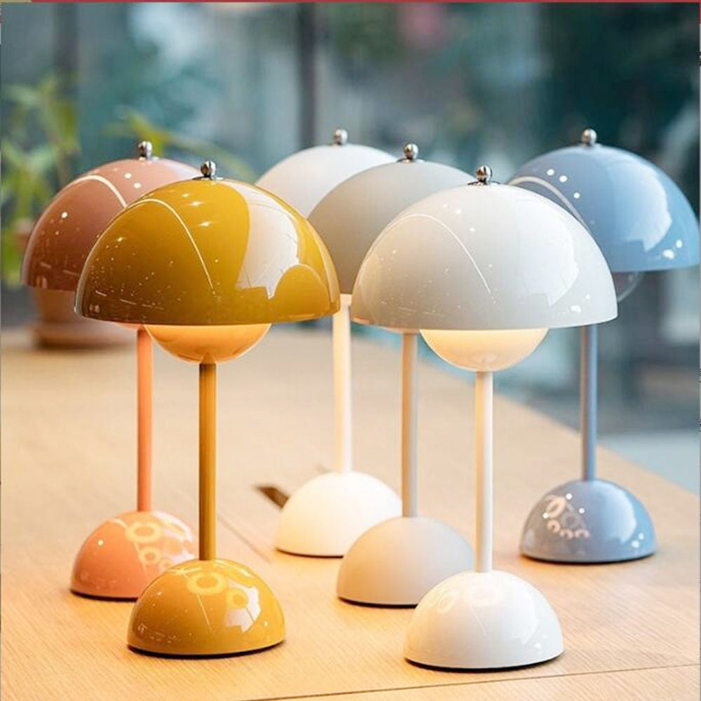 Mushroom LED Tafellamp Oplaadbaar Touch Nachtlamp Sfeerverlichting Slaapkamer Design Lamp