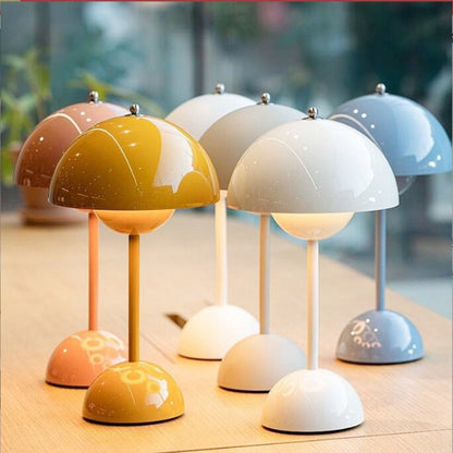 Mushroom LED Tafellamp Oplaadbaar Touch Nachtlamp Sfeerverlichting Slaapkamer Design Lamp