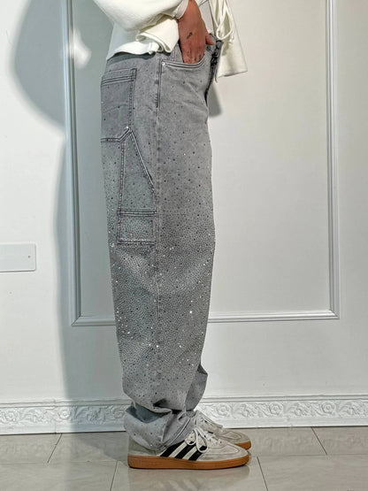 Victoria | High-Waist Glitter Jeans