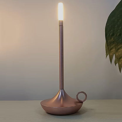 Tafellamp Oplaadbaar Dimbaar Scandinavisch Geborsteld Aluminium Zwart 26cm Sfeerlamp Draadloos | Restfield