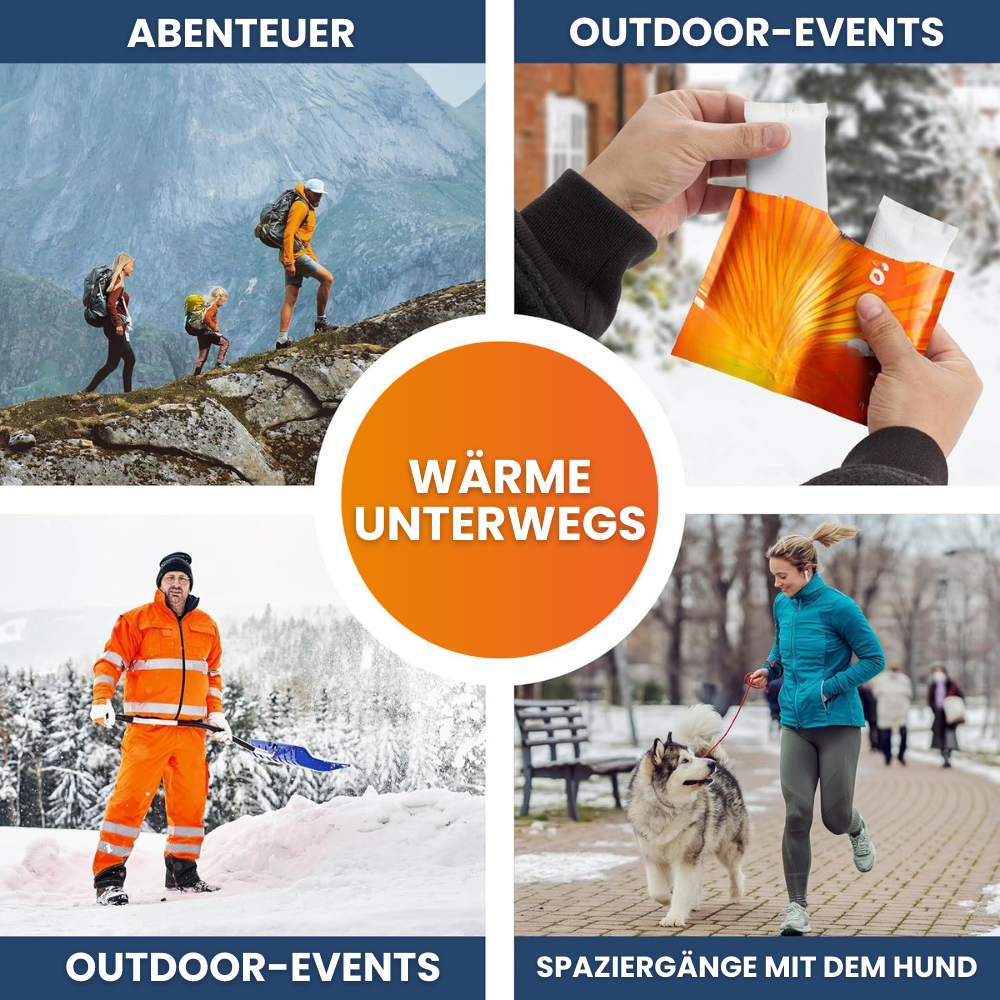 Thermopad Handwärmer – 12 Stunden Wärme – Ideal für Winter und Outdoor - 40 Stück