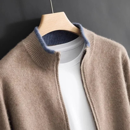 Cardigan classique en laine pour hommes