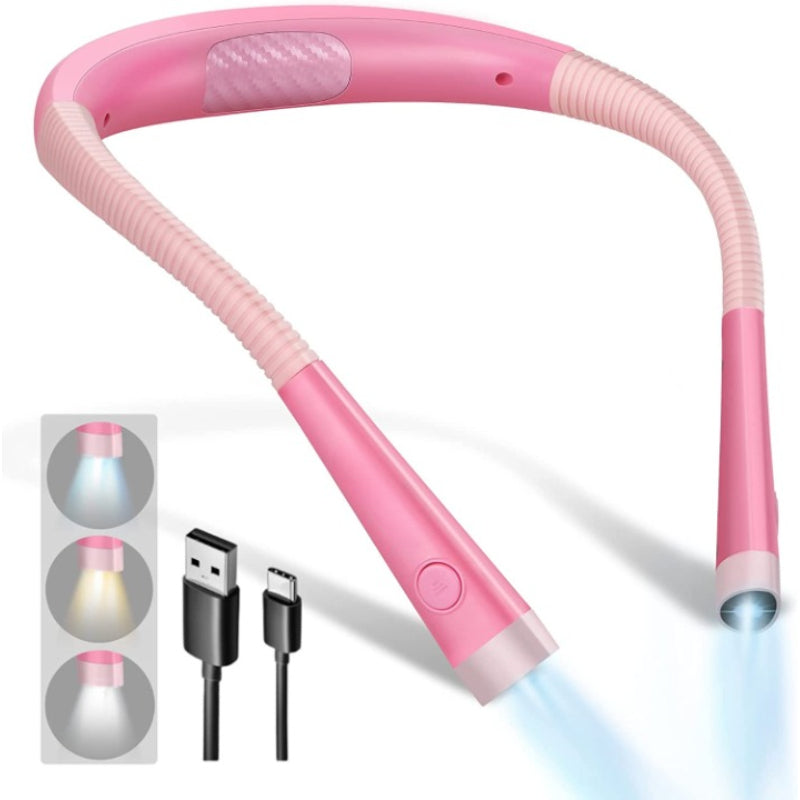 Nastavitelná LED čtecí lampička s dobíjecí baterií a ergonomickým designem pro pohodlné čtení – 6 úrovní jasu 3