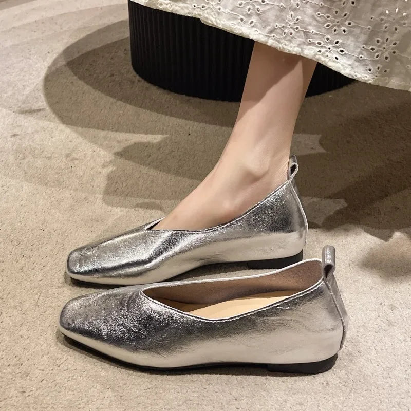 Navando | Elegante Loafer Met Vierkante Neus