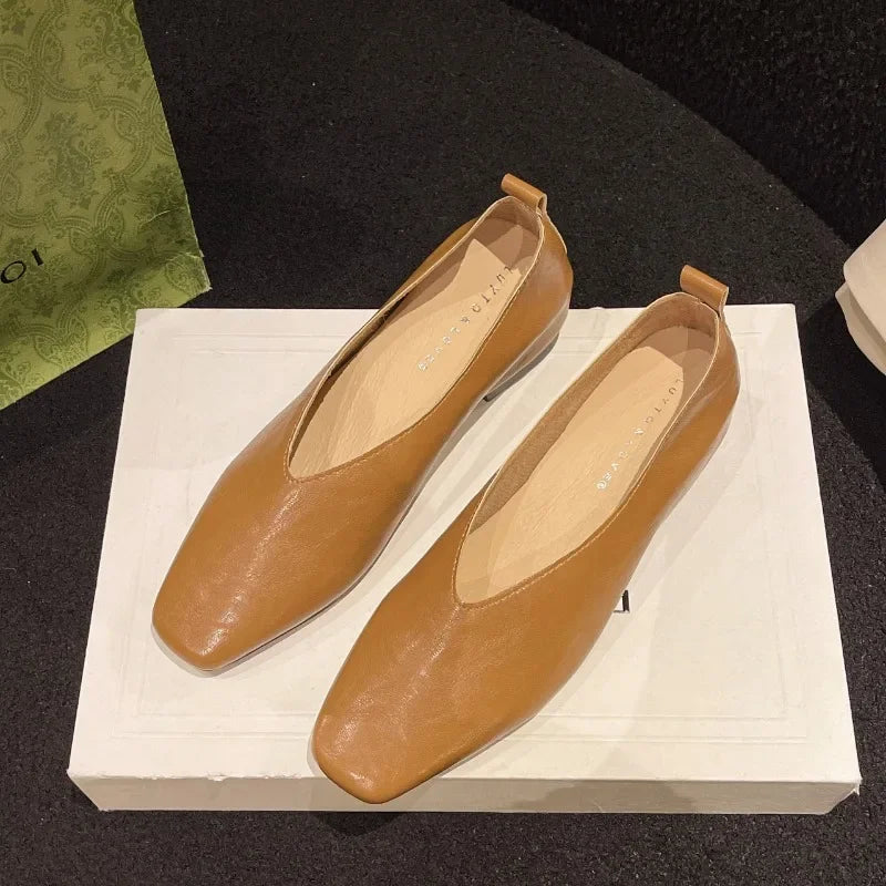 Navando | Elegante Loafer Met Vierkante Neus