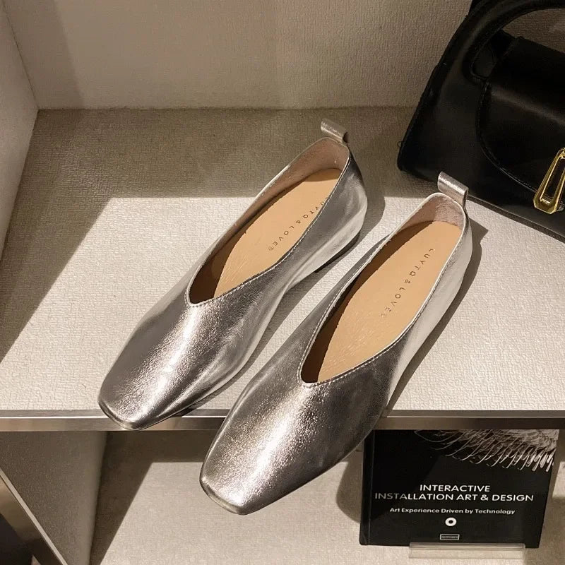 Navando | Elegante Loafer Met Vierkante Neus