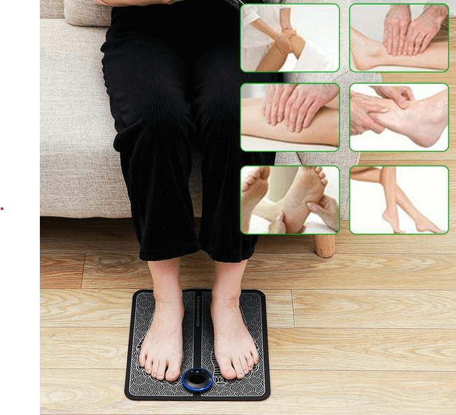 Navando | Elektrische EMS Voetmassagemat Met Afstandsbediening