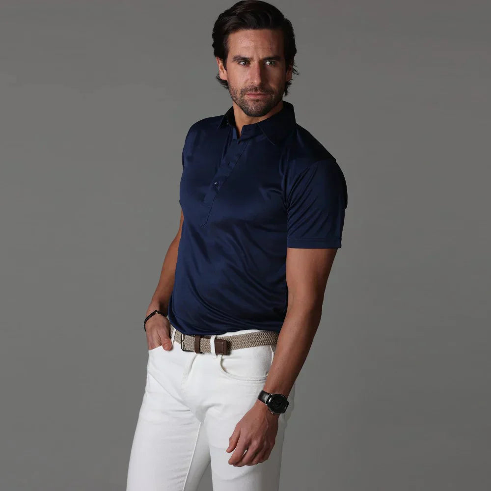 Made Gents | Stijve Kraag Polo | 50% Korting!