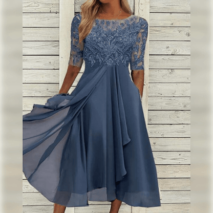 Women’s Elegant Lace Dress Lightweight Breathable Comfortable Summer Occasion Wear